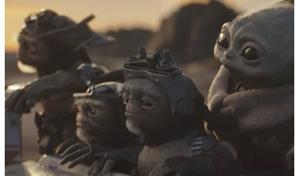 Las primeras imágenes del film de The Mandalorian revelan a un Baby Yoda más independiente