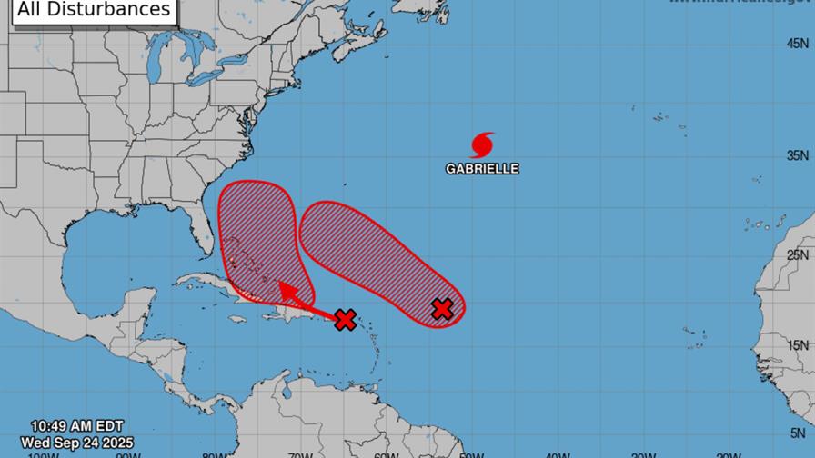 El NHC vigila dos sistemas con posibilidad de convertirse en ciclones en dirección a Estados Unidos