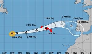 El huracán Gabrielle amenaza con impactar en las islas portuguesas Azores con categoría tres