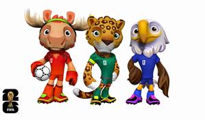 La FIFA presenta a Maple, Zayu y Clutch, las mascotas oficiales del Mundial 2026