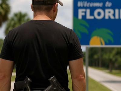 Porte abierto de armas en público comienza en Florida