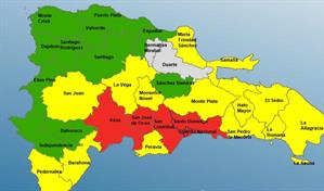 La Vega y Monseñor Nouel pasan a alerta amarilla ante incremento de lluvias