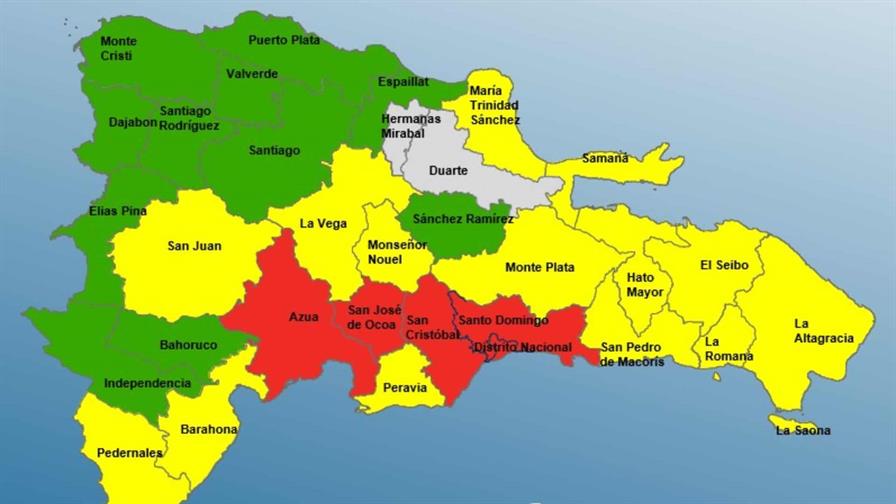 La Vega y Monseñor Nouel pasan a alerta amarilla ante incremento de lluvias