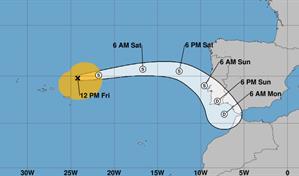 El huracán Gabrielle golpea las Azores como ciclón postropical