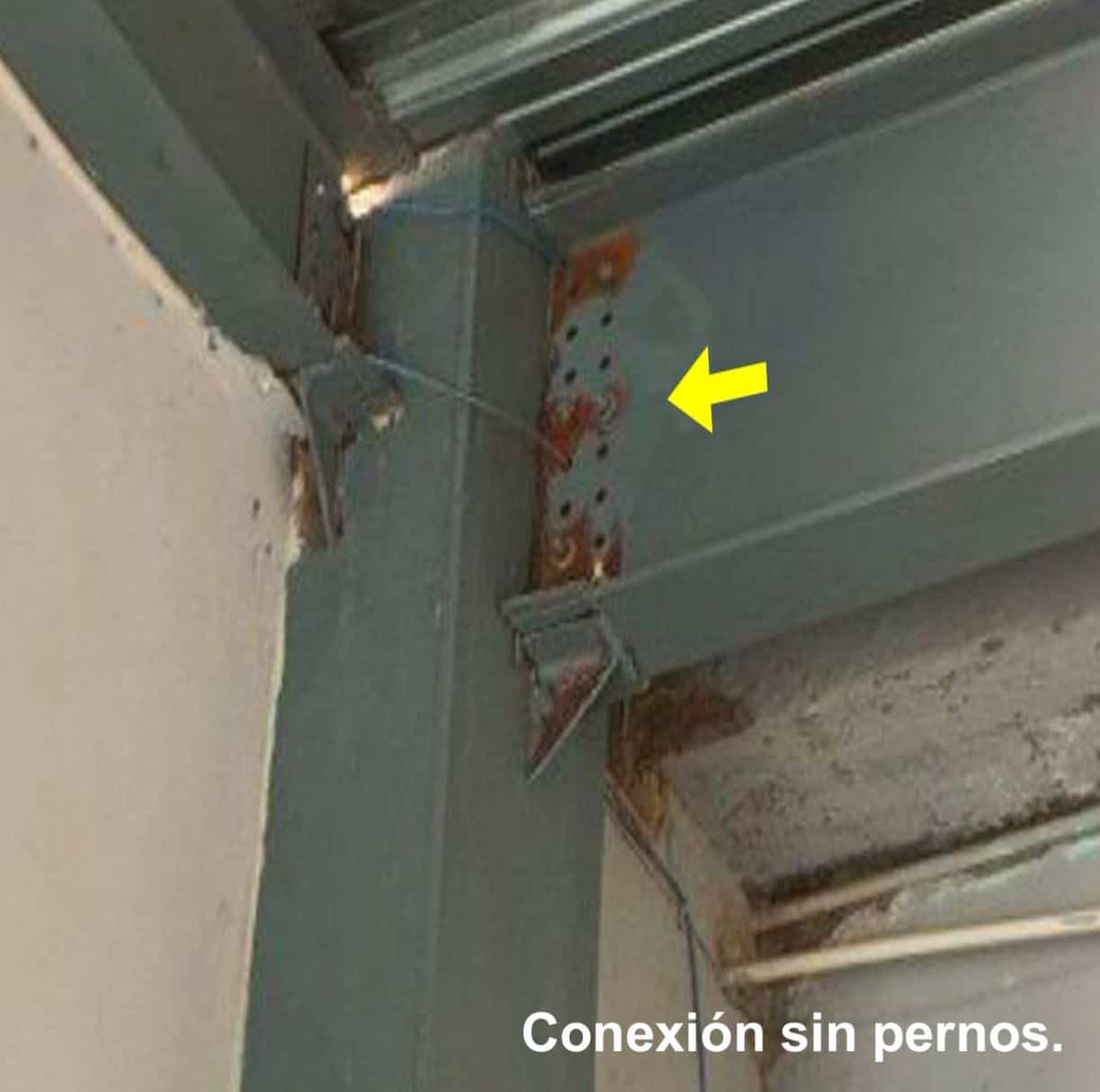 El informe arrojó elementos oxidados, uniones deficientes y perforaciones. incorrectas.
