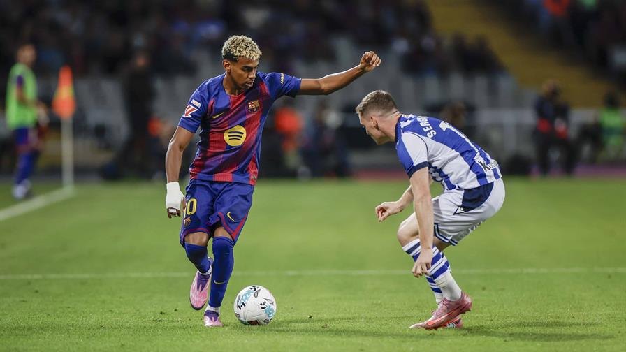 El Barça remonta ante la Real Sociedad y se pone líder en el regreso de Yamal