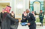 Andy Rodríguez Durán entrega cartas credenciales al príncipe de Arabia Saudita Andy Rodríguez Durán entrega cartas credenciales al príncipe de Arabia Saudita