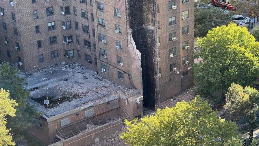 Una explosión de gas provoca el derrumbe parcial de un edificio en Nueva York