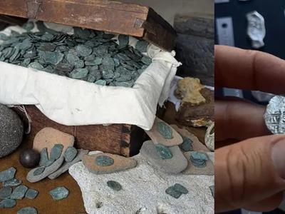 Descubren tesoro histórico de monedas en naufragio de Florida