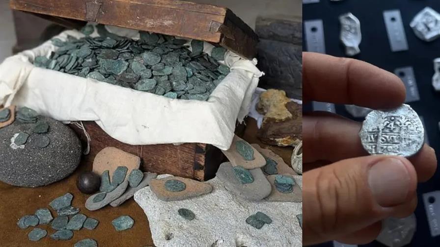 Descubren en la costa de Florida un tesoro millonario de un naufragio español de 1715