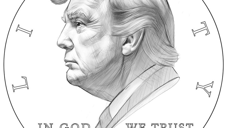 EE. UU. considera emitir monedas de un dólar con el rostro de Trump EE. UU. considera emitir monedas de un dólar con el rostro de Trump