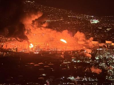 Incendio en una refinería de Chevron en California
