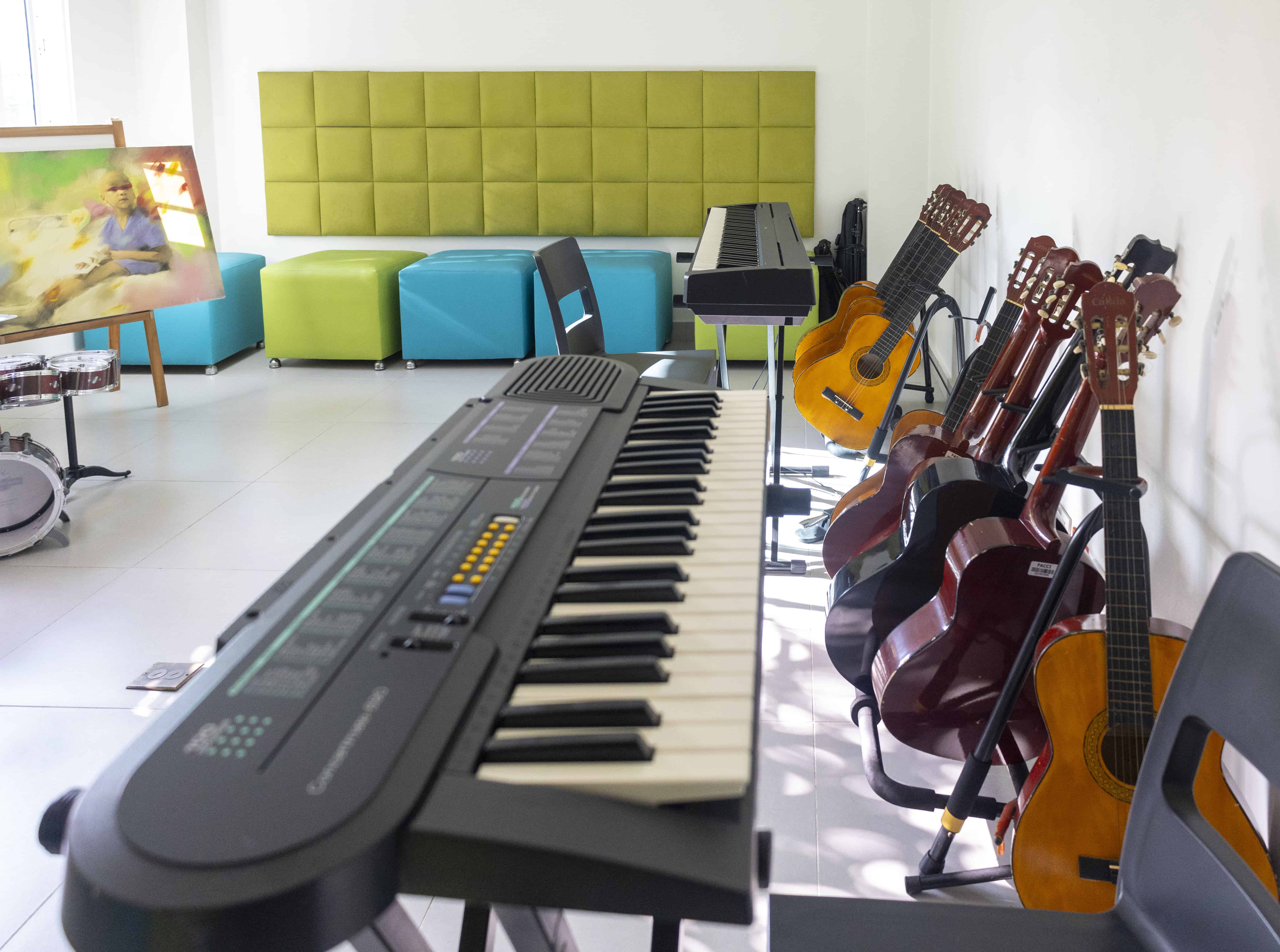 Área de estimulación musical.