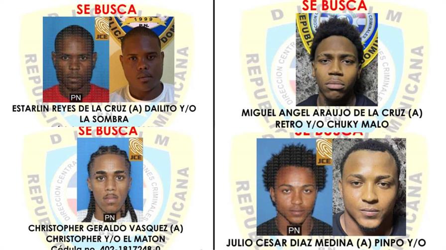 La Policía busca a cuatro presuntos delincuentes armados y peligrosos