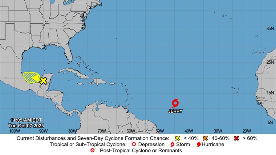 Se forma Jerry, la décima tormenta tropical en el Atlántico