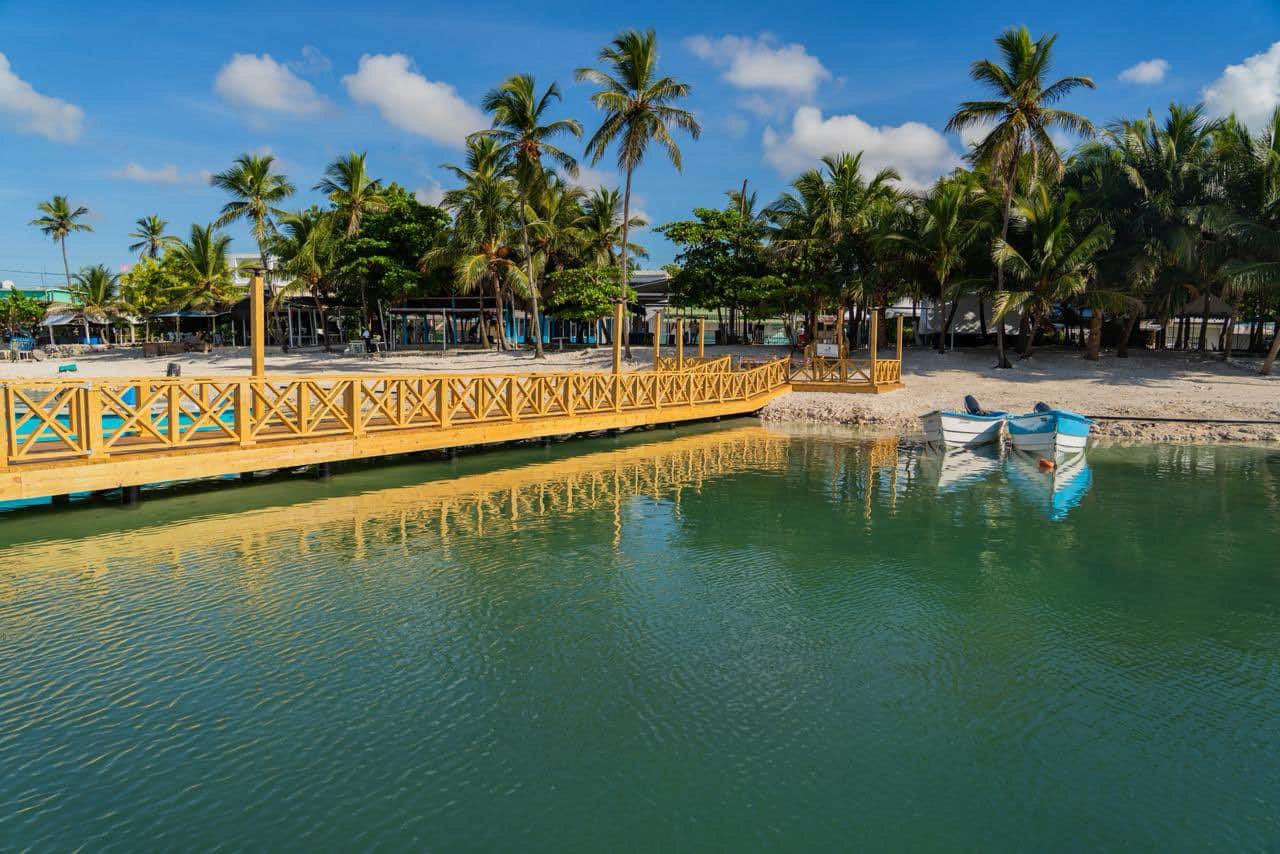 El nuevo muelle de Caleta, en La Romana.