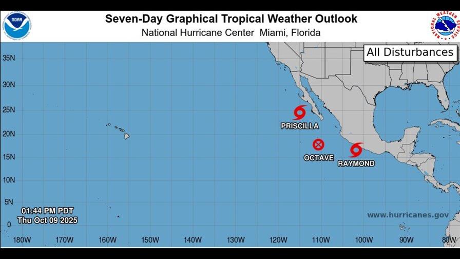 El Pacífico oriental se intensifica: se forma la tormenta tropical Raymond frente a México