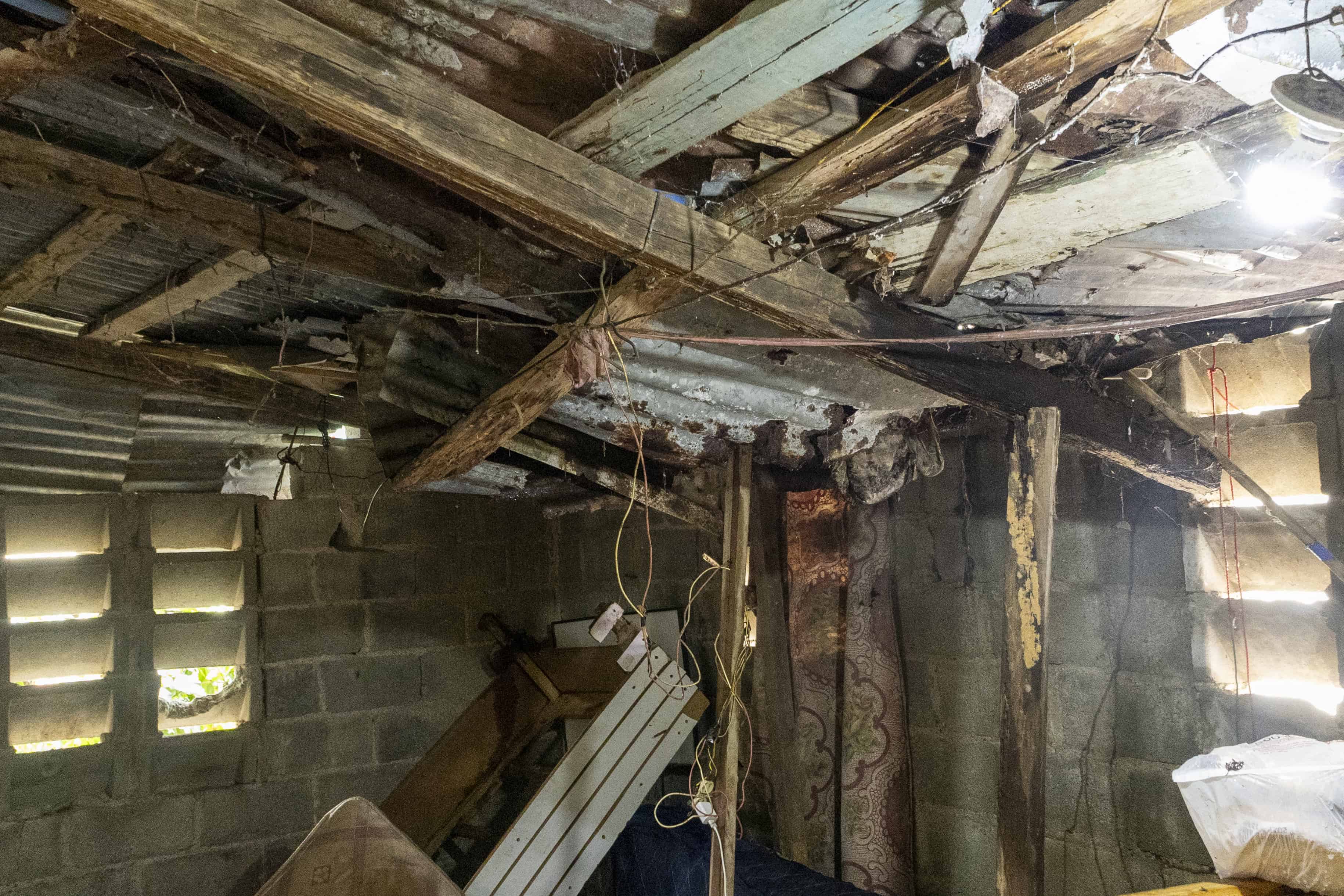 Condiciones de la vivienda donde vivian Isidro Sabala.