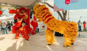 Festival de la Luna llena de color y cultura el malecón de Santo Domingo