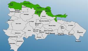 Seis provincias del Cibao declaradas en alerta verde por lluvias este miércoles