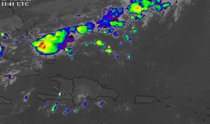 Vaguada prefrontal provocará aguaceros este miércoles con varias provincias del Cibao en alerta