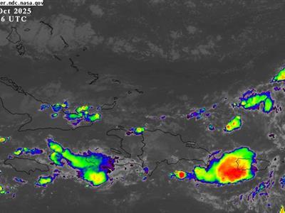 Clima en RD: Aguaceros continúan este jueves por un sistema frontal
