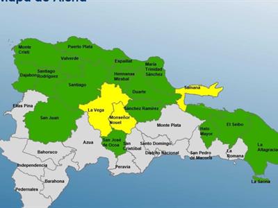 Clima en RD: EL COE aumenta a 19 las provincias bajo alerta