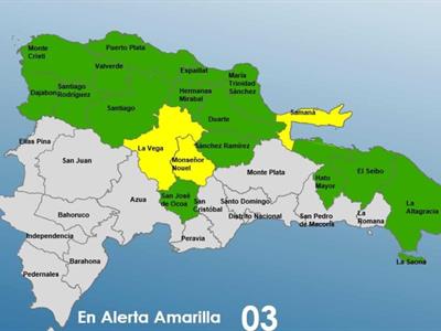 Clima en RD: Aumentan a 18 las provincias bajo alerta por lluvias