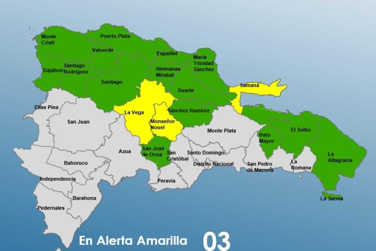 EL COE aumenta a 18 las provincias bajo alerta por las lluvias de este jueves