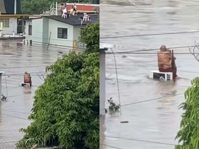 "Los abuelitos" que abrazados se salvaron en inundaciones en México