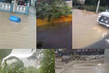 Reportan inundaciones en municipios de Santiago por fuertes lluvias