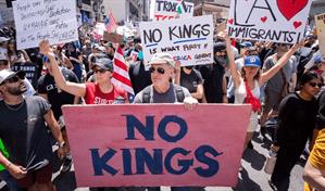 No a los Reyes, el lema de protestas contra Trump en EE. UU.