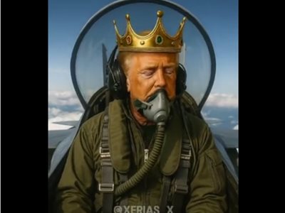 Trump se autoproclama rey en respuestas de manifestaciones