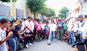 Ministra Faride Raful asume "Fútbol Callejero 3x3" impulsado por la Policía Nacional en Capotillo