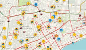 Lluvias caídas en horas pico colapsan el tránsito en el Gran Santo Domingo