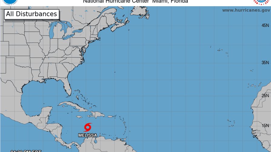 Melissa puede convertirse en huracán el viernes en su ruta hacia Haití y Jamaica Melissa puede convertirse en huracán el viernes en su ruta hacia Haití y Jamaica