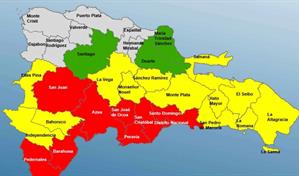 COE: Distrito Nacional y 24 provincias siguen en alerta por tormenta Melissa