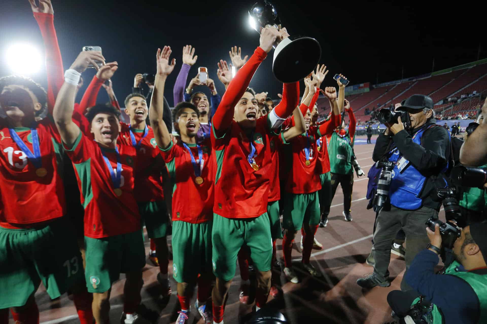 Grandes festejos en Rabat para celebrar título de Marruecos en Mundial Sub-20