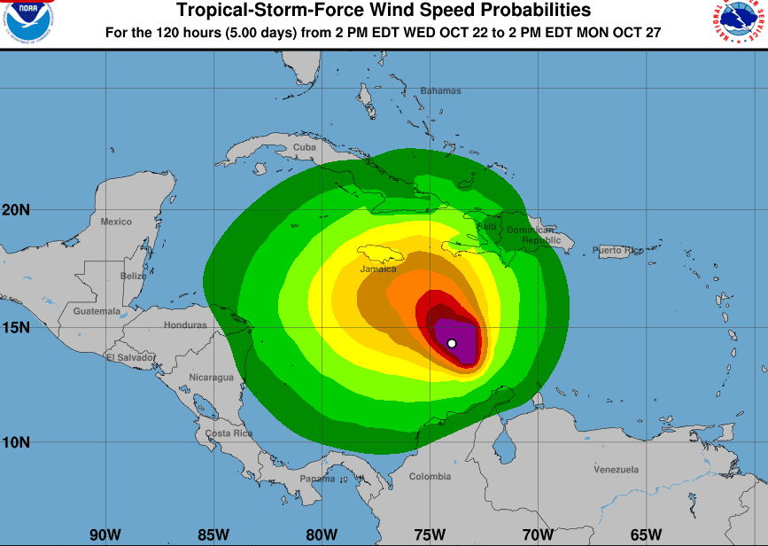 Qué significa que la tormenta Melissa sea estacionaria? - Diario Libre