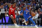 SGA lidera a los Thunder en triunfo ante los Rockets en emocionante apertura de la NBA