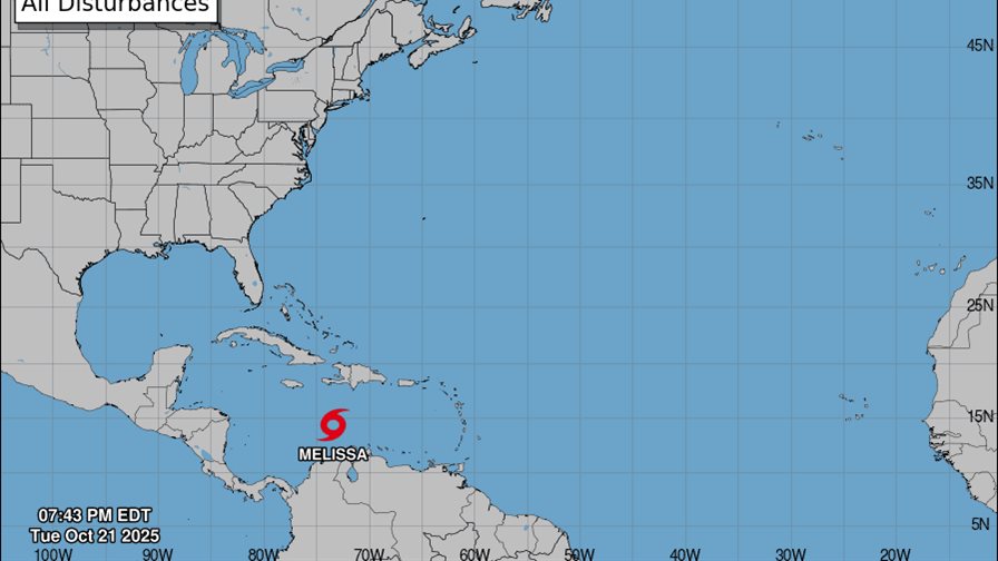 COE mantiene alerta en gran parte del país por efectos de la tormenta tropical Melissa