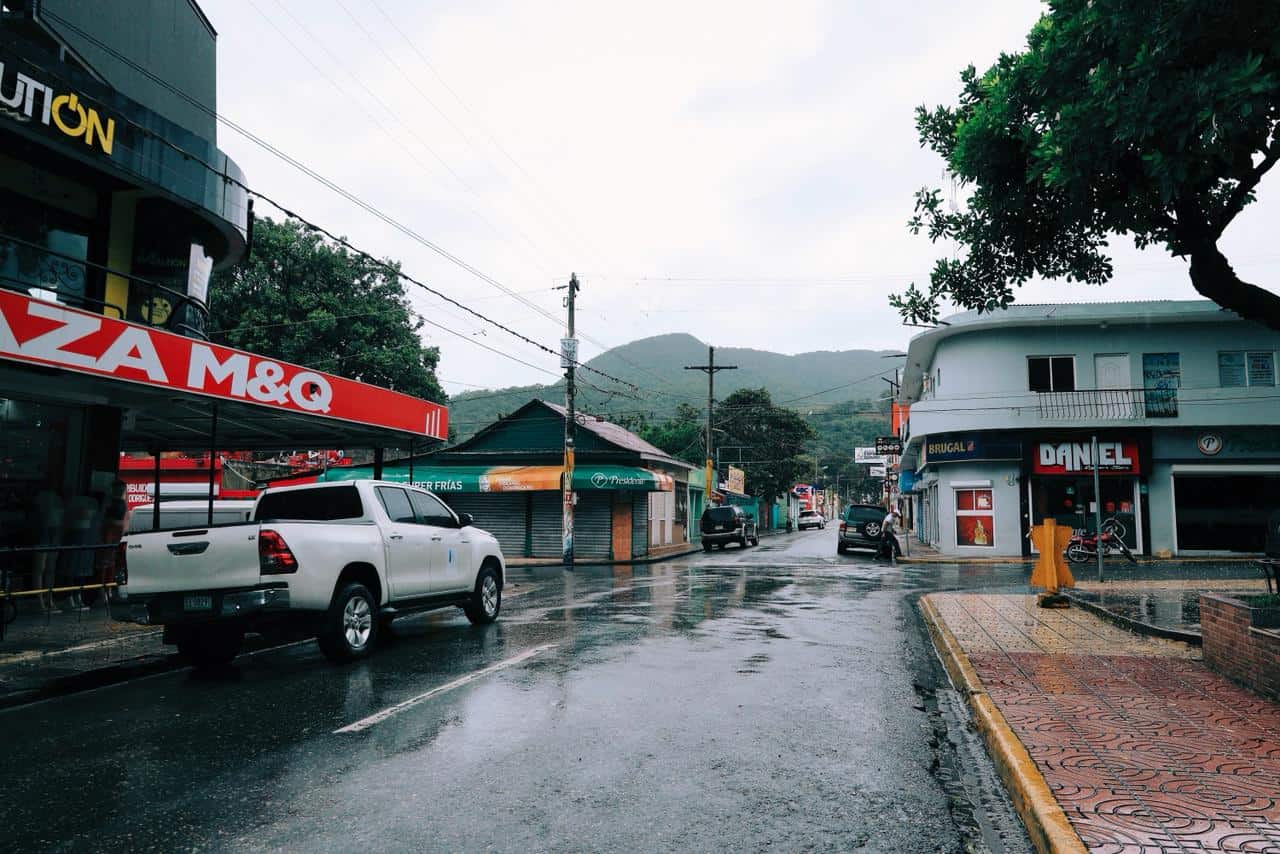 Calles desalojadas, San Jose de Ocoa.<br>