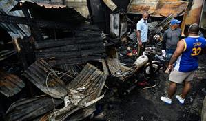 Cinco familias quedan a la intemperie tras incendio en sector de Santiago