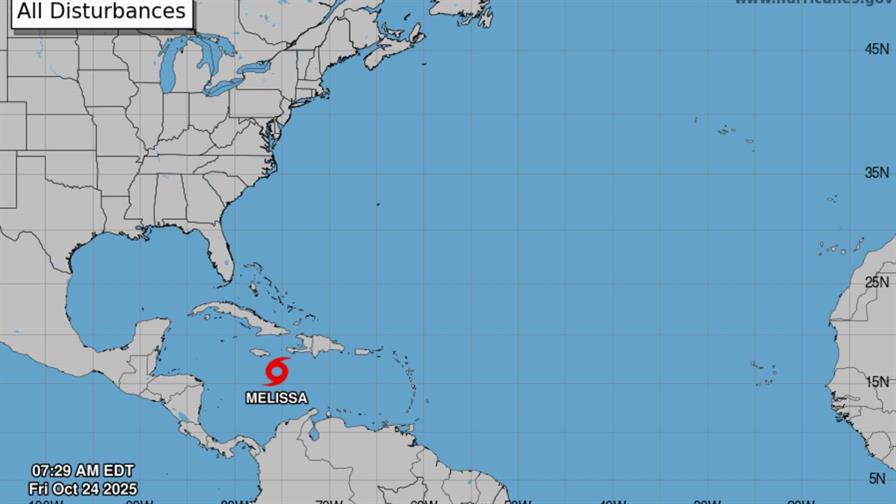Melissa podría convertirse en huracán este sábado y en huracán mayor el domingo, advierte el CNH