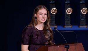 La princesa Leonor valora los estudios migratorios basados en datos y no en desinformación