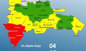 Barahona, Pedernales, Independencia y Bahoruco siguen en alerta roja por Melissa