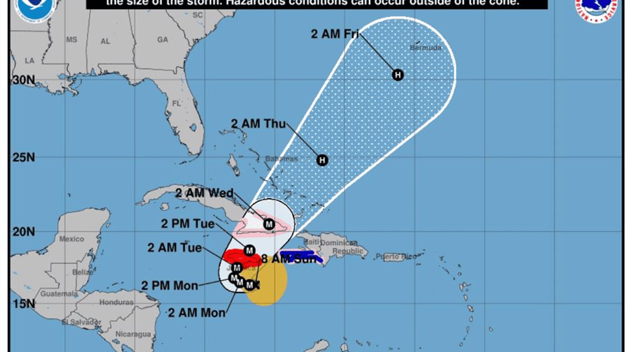 Hasta 40 pulgadas de lluvias podrían caer en Jamaica por el paso del huracán Melissa Hasta 40 pulgadas de lluvias podrían caer en Jamaica por el paso del huracán Melissa