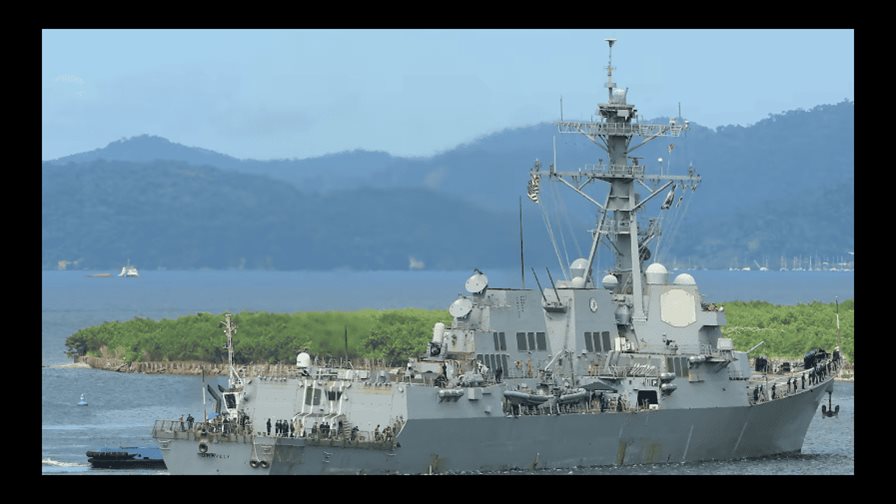 Llega a Trinidad y Tobago un destructor de EE. UU. para llevar a cabo ejercicios militares Llega a Trinidad y Tobago un destructor de EE. UU. para llevar a cabo ejercicios militares