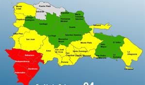 COE reduce a cuatro las provincias en alerta roja y mantiene seguimiento a los efectos de Melissa