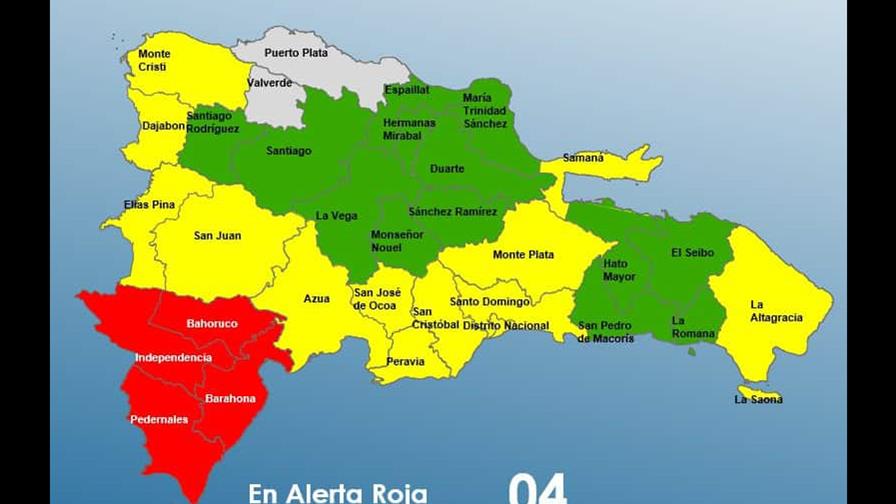 COE reduce a cuatro las provincias en alerta roja y mantiene seguimiento a los efectos de Melissa COE reduce a cuatro las provincias en alerta roja y mantiene seguimiento a los efectos de Melissa